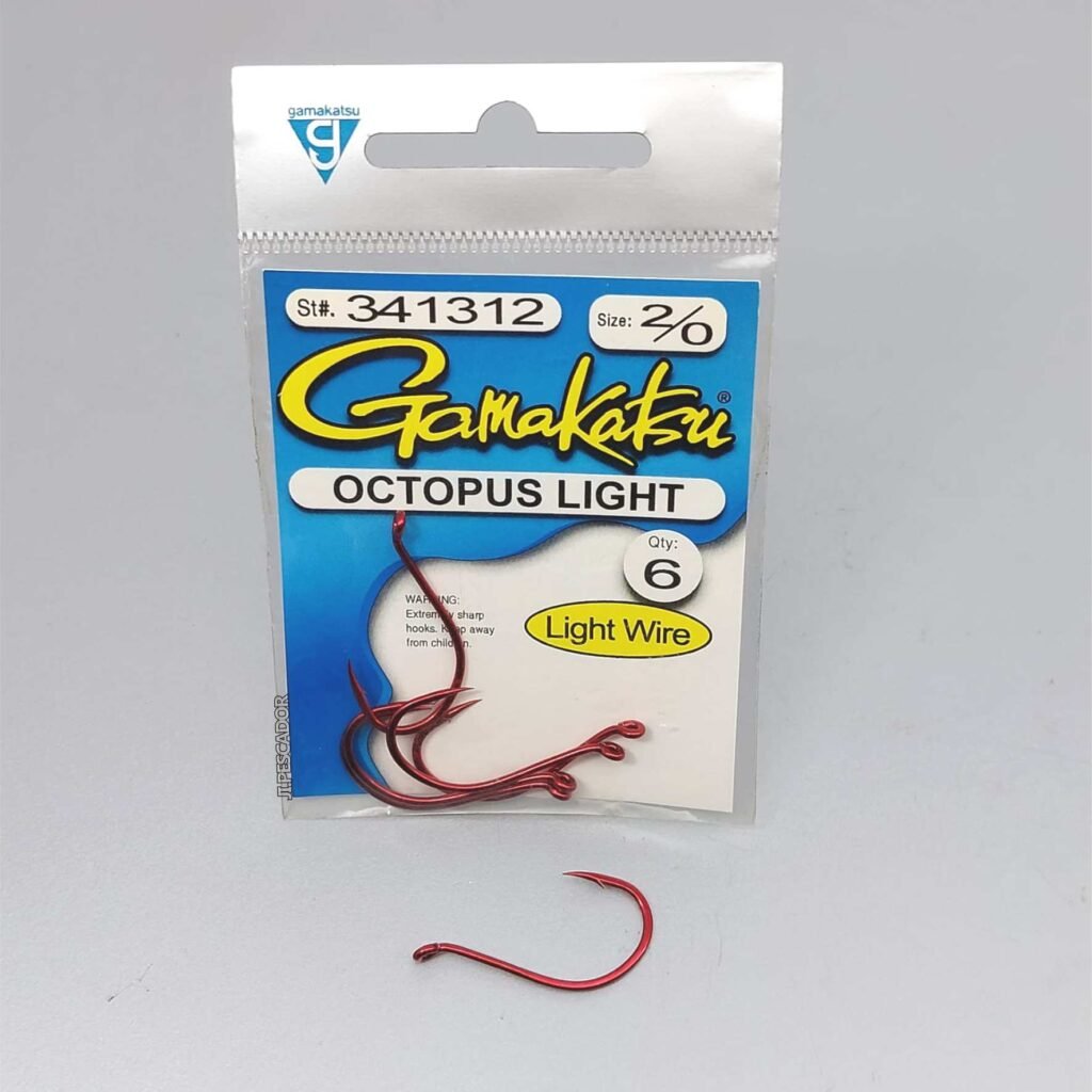 #2/0 light rojo - 6 unidades