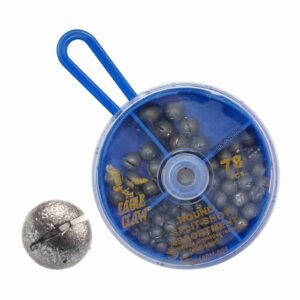 Plomadas pellizco Eagle Claw round split shot – 78 pzs