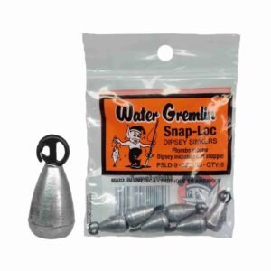 Plomadas snap-loc dipsey sinkers Water Gremlin 3/16 onza – 6 pzs