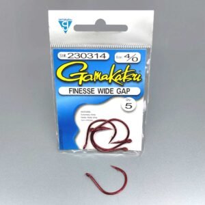 Anzuelo Gamakatsu Finesse Wide Gap #4/0 - 1 unidad / paquete x5