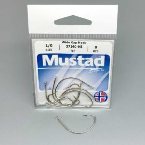 Anzuelo Mustad Wide Gap Hook #1/0 – 8 unidades