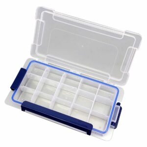 Caja organizadora 15 puestos móviles 23 x 12 x 3.5 cms - Impermeable