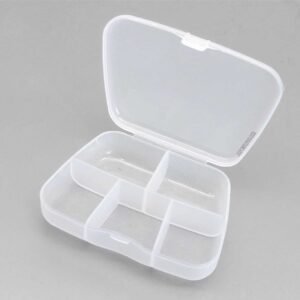 Caja pequeña organizadora 5 puestos fijos - 1 unidad