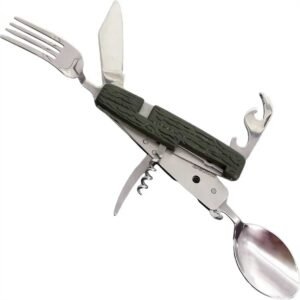 Navaja Multiusos con Cuchara, Tenedor - Camping